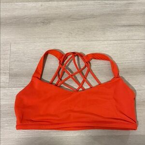 Lululemon Athletica Red Strappy Sports Bra